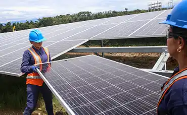 incluyen el despliegue, operación y mantenimiento de plantas de generación renovable y líneas eléctricas